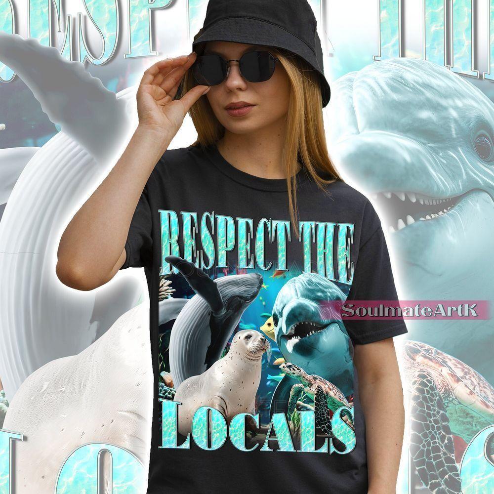 Respect The Locals Ocean Sealife Vuitino Apparel